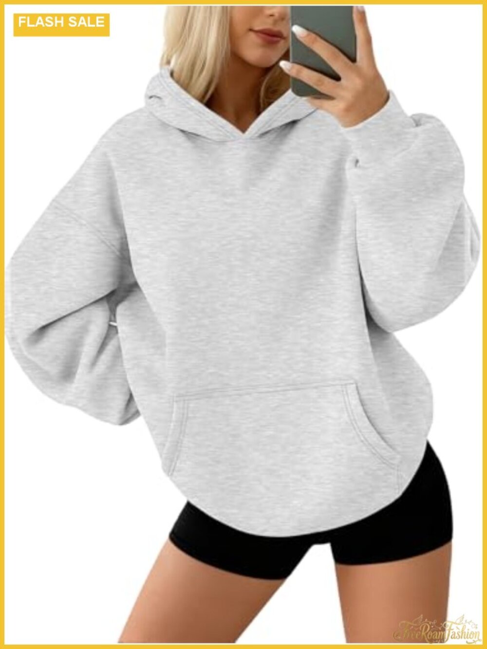Oversized Fleece Hoodie Pullover Sweatshirt with Pocket
